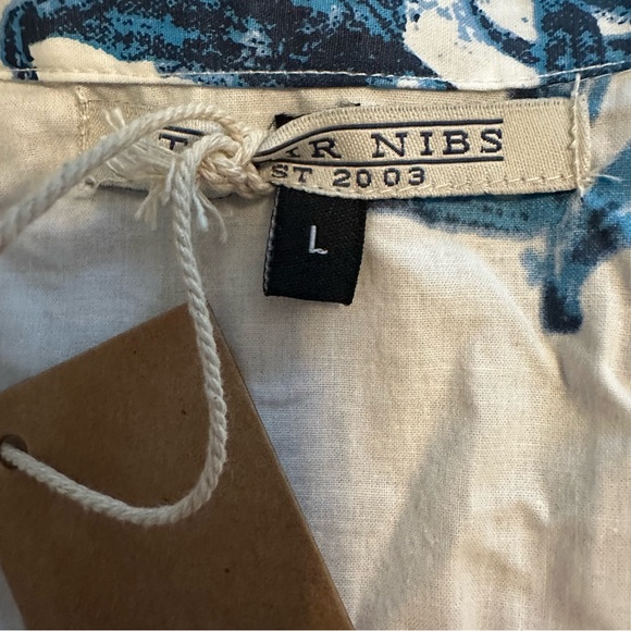 NWT Their Nibs two piece pajama set, Blues & and White, Size Large. - Picture 12 of 13